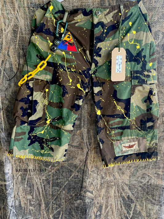 Battle Fly Jorts Yellow