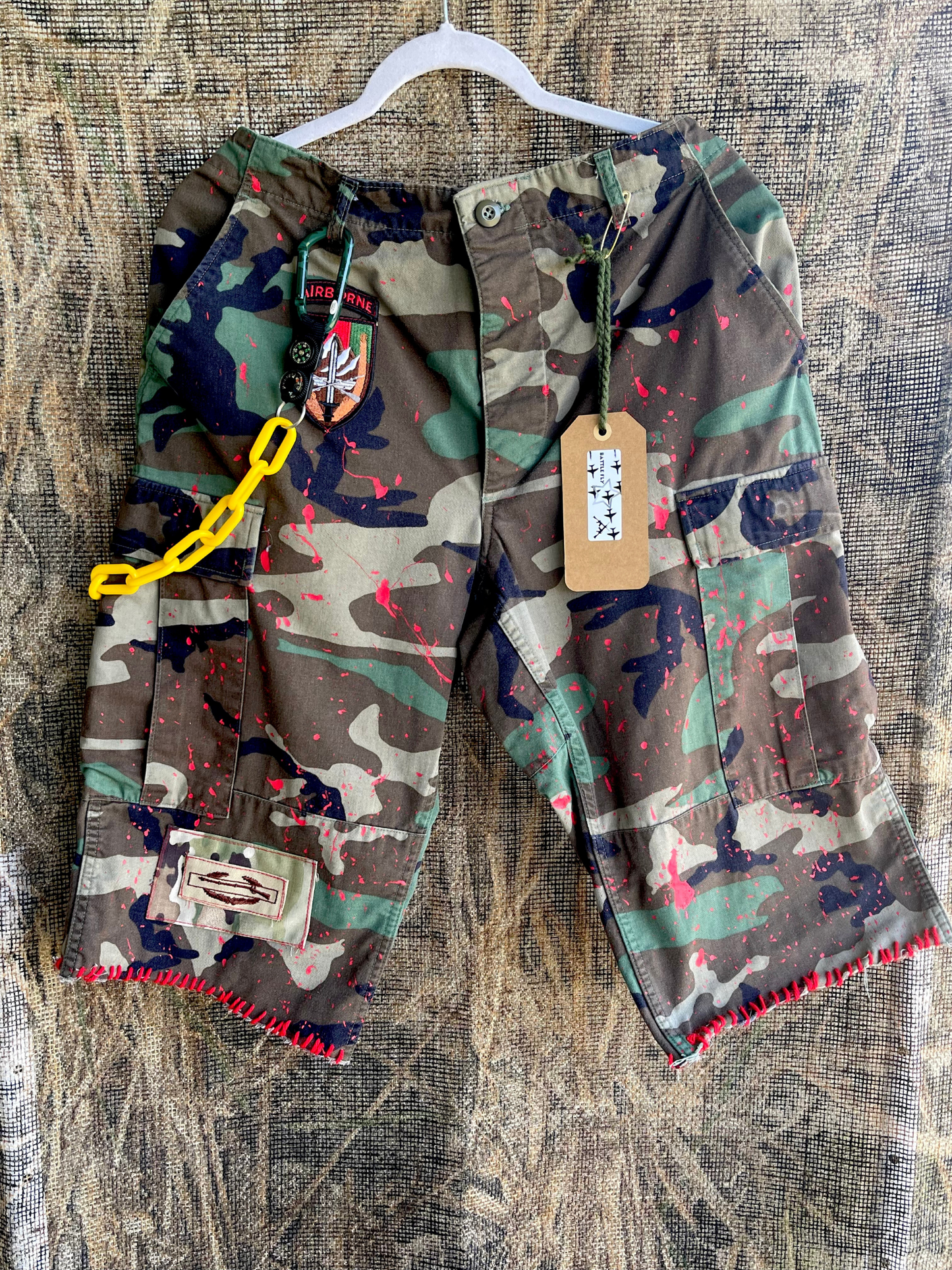 Battle Fly Jorts RED